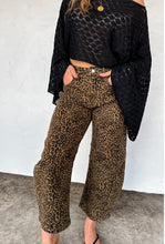 Load image into Gallery viewer, Cheetah Barrel Jeans
