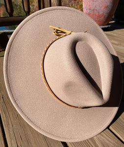 Dandy Panama Hat with Braided Leather Belt