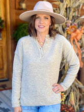 Load image into Gallery viewer, Autumn Days Are Here Again Henley Sweater
