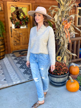 Load image into Gallery viewer, Autumn Days Are Here Again Henley Sweater
