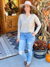 Load image into Gallery viewer, Autumn Days Are Here Again Henley Sweater
