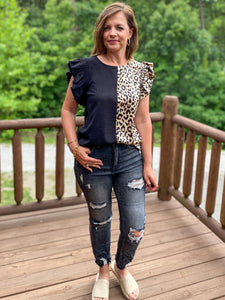 Black Bliss Leopard Top