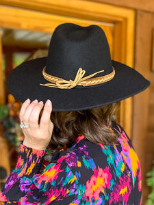 Dandy Panama Hat with Braided Leather Belt