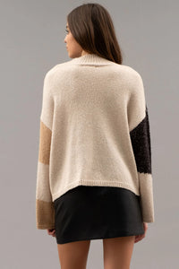 Carly Color Block Knit Sweater