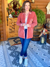 Load image into Gallery viewer, Bonfire Waffle Acid Wash Shacket
