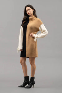 It's All In The Braid Mini Sweater Dress