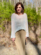 Load image into Gallery viewer, Let&#39;s Go to the Beach Sheer Crochet Pullover
