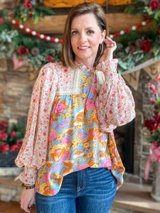 Grace Multi-Floral Blouse