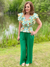 Load image into Gallery viewer, Emerald Isle Textured Pants
