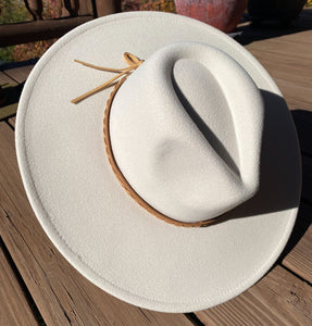 Dandy Panama Hat with Braided Leather Belt