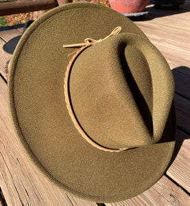 Dandy Panama Hat with Braided Leather Belt