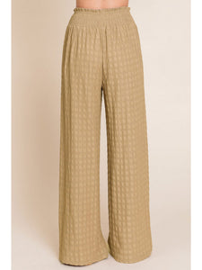 Terry Textured Taupe Pants