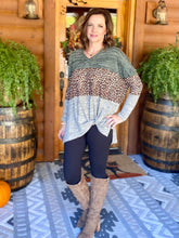 Load image into Gallery viewer, Forest Leopard Knot Top
