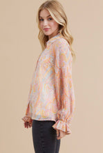 Load image into Gallery viewer, Pretty Pastel Paisley Print Top
