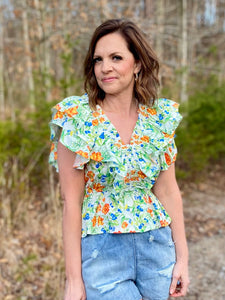 Ruffles All Around Top
