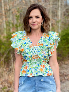 Ruffles All Around Top