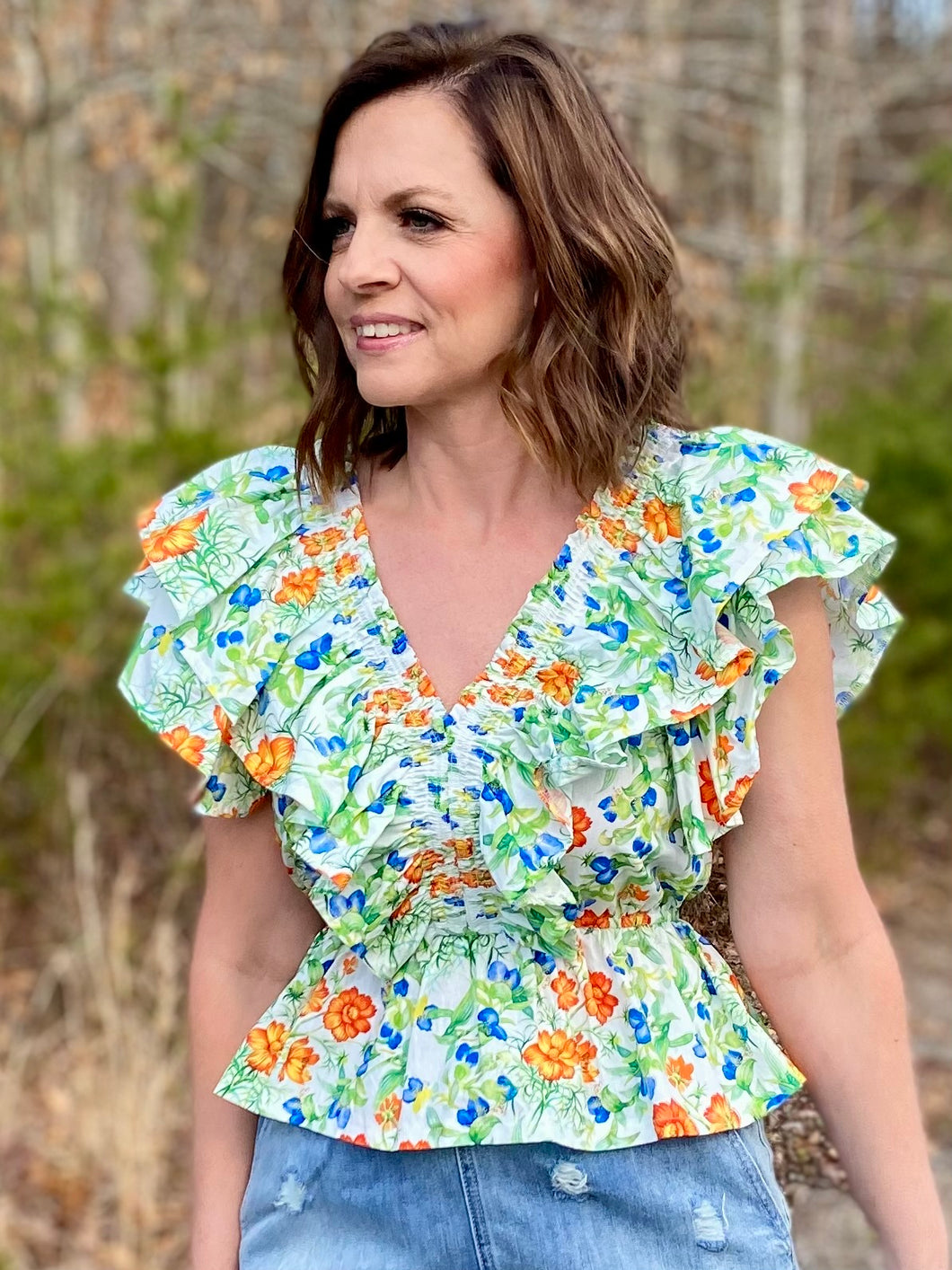Ruffles All Around Top