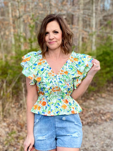 Ruffles All Around Top
