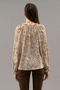 Zebra Gold Speckled Top