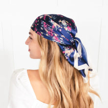 Load image into Gallery viewer, Beverly Multi-Purpose Bandana/Scarf Navy Floral
