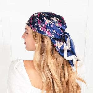 Beverly Multi-Purpose Bandana/Scarf Navy Floral