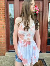 Load image into Gallery viewer, Daisy Tie Dye Lace Top
