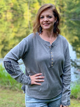 Load image into Gallery viewer, Happiest Day Long Sleeve Henley
