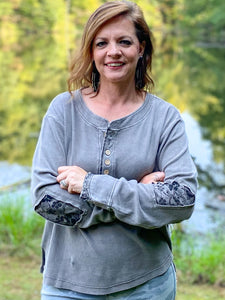 Happiest Day Long Sleeve Henley