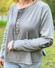 Load image into Gallery viewer, Happiest Day Long Sleeve Henley

