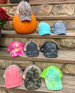 CC Beanie Criss Cross Pony Tail Hat
