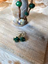 Load image into Gallery viewer, Show Me Off Crochet Crystal Bead Necklace and Earring Set
