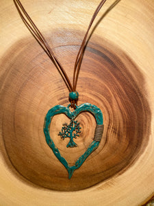 Rooted in the Heart Turquoise Necklace