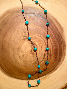 Seneca Turquoise Beaded Necklace