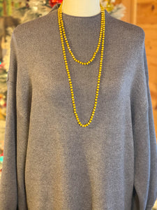 Mustard Beaded Necklace