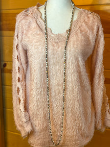 Beige Multicolored Beaded Necklace
