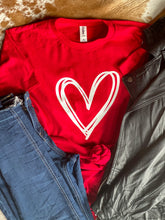 Load image into Gallery viewer, Simple Heart Graphic Tee

