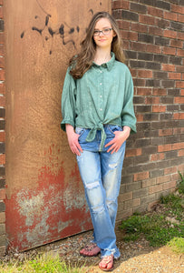 Lagoon Button Down Top