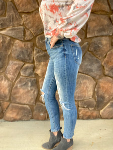 Tina High Waisted Vintage Washed Skinny Jean