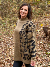 Load image into Gallery viewer, Christine Camel Leopard Sweater
