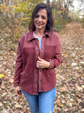 Load image into Gallery viewer, Merry Me Crimson Shacket

