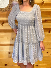 Load image into Gallery viewer, Dove Swiss Dot Dress
