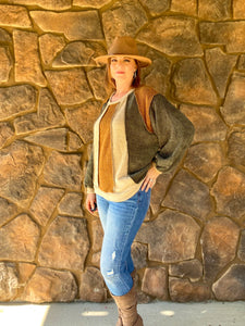 Fall Color Block Top