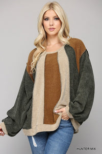 Fall Color Block Top