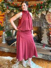 Load image into Gallery viewer, Sweet Cranberry Matching Skirt and Top Set
