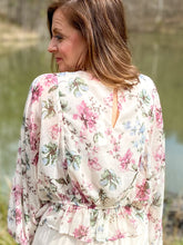 Load image into Gallery viewer, Pastel Floral Peplum Top
