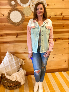 Jodie Denim Colorblock Jacket