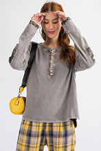 Load image into Gallery viewer, Happiest Day Long Sleeve Henley
