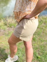 Load image into Gallery viewer, Two Tone Taupe Shorts
