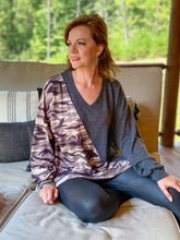 Load image into Gallery viewer, Two Tone Camo Top
