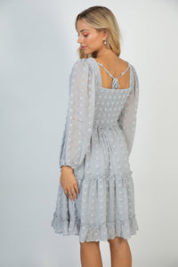 Dove Swiss Dot Dress